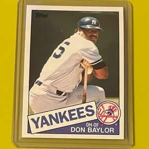 Don Baylor #70 1985 Topps Baseball Trading Card